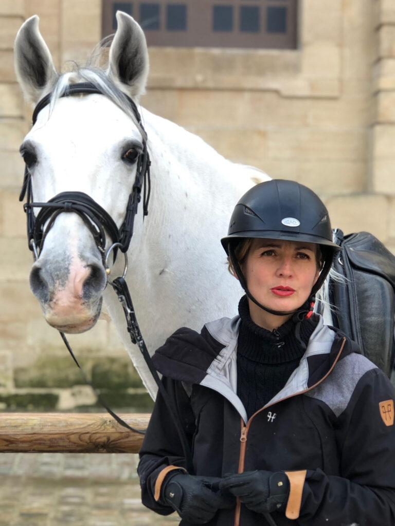Caroline Vitry et son cheval.
